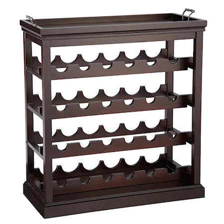 Davenport Open Wine Cabinet w/ Tray Top